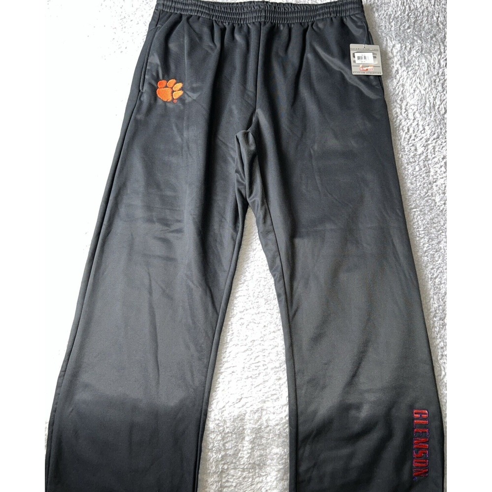 Clemson Tigers Sweatpants Mens XL Gray Stadium Athletics College Sports NWT Logo